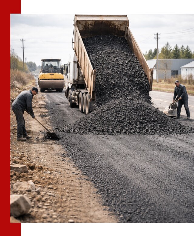 Асфальтовая крошка для дорог в Серове — поставка и доставка