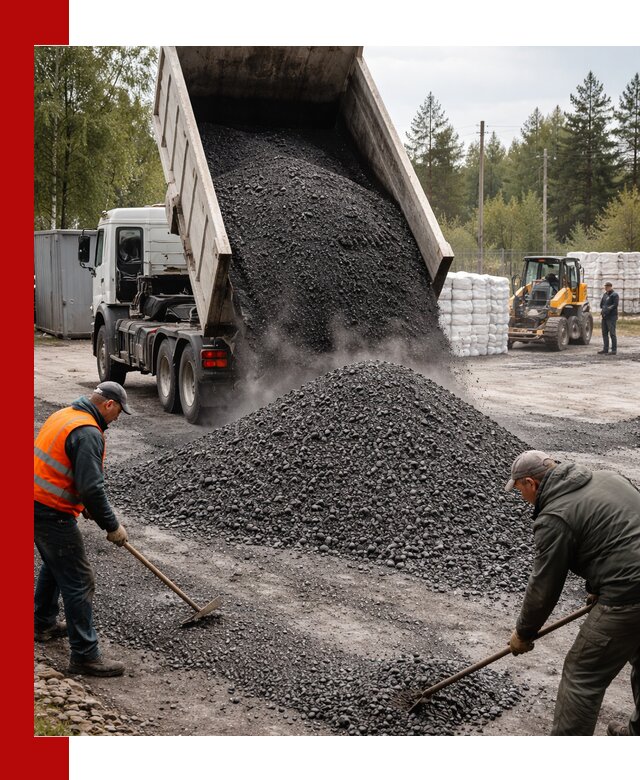 Доставка и продажа асфальтного гранулята в Серове