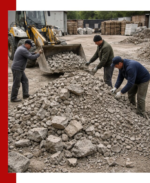 Демонтаж и вывоз бой бетона в Серове