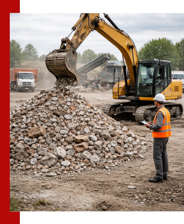 Доставка и вывоз строительного боя в Серове