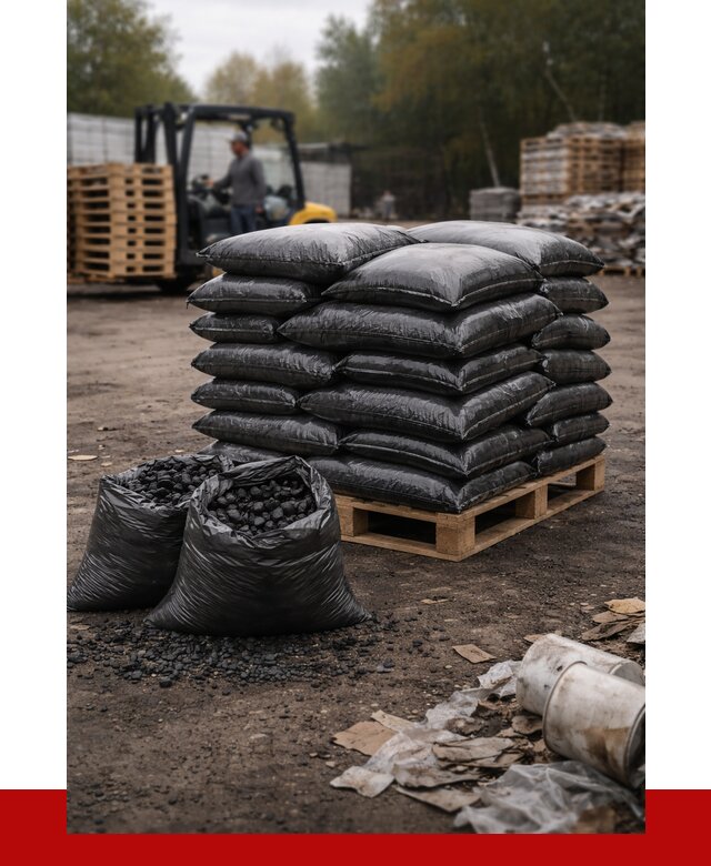 Купить уголь в мешках с доставкой в Серове от 7652 р. | ПРОНЕРУДСрв