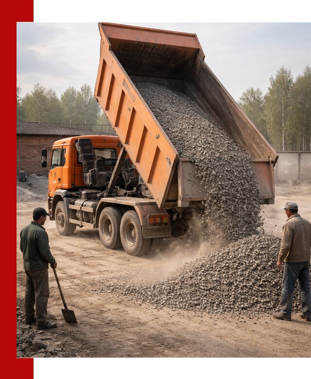 Доставка самосвалом 20 м3 в Серове быстро и надежно