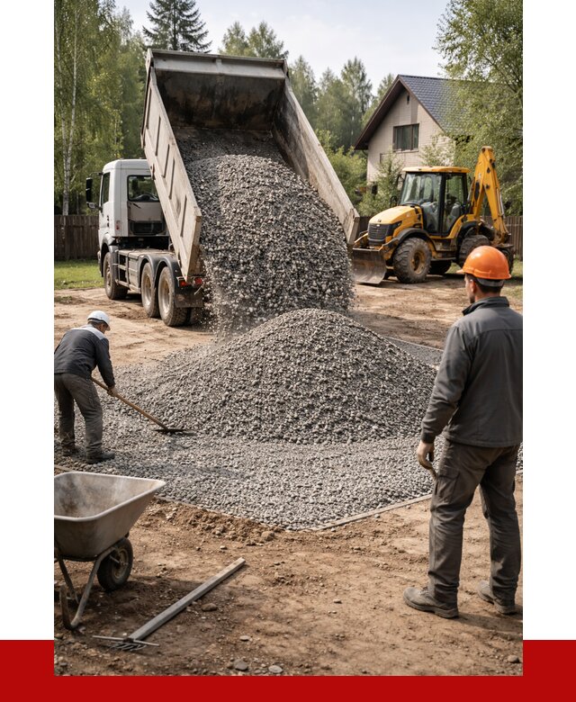 Отсыпка участка щебнем в Серове от 6631 р. ПРОНЕРУДСрв