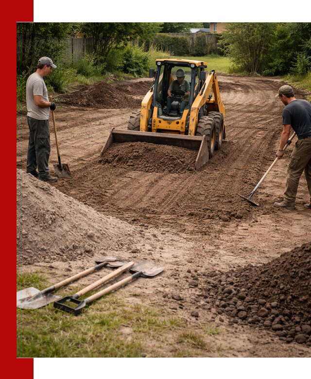 Планировка участка грунтом с вывозом и доставкой в Серове
