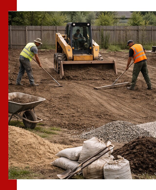 Выравнивание участка под строительство и благоустройство в Серове