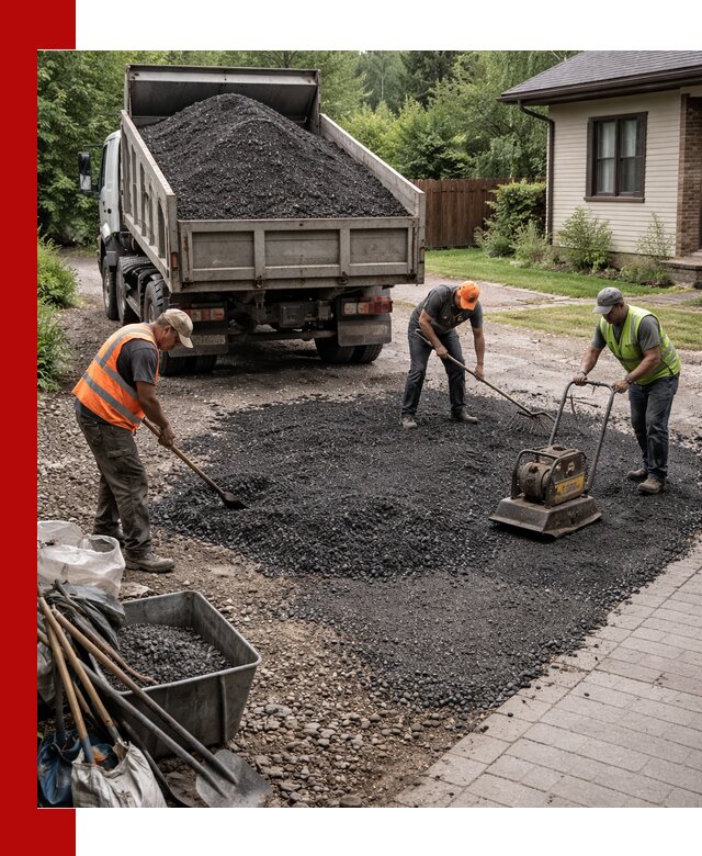 Асфальтовая крошка для двора с доставкой в Серове